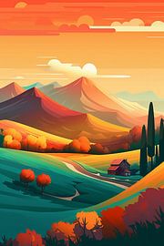 Paysage minimal en journée