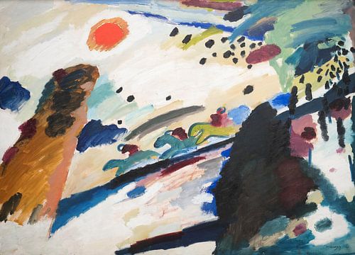 Romantisch landschap, Wassily Kandinsky