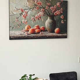 Photo de nos clients: Nature morte aux fleurs de pêcher iii par Studio BB, sur ArtFrame