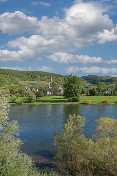 Village viticole de Bruttig-Fankel sur la Moselle sur Peter Eckert