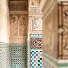 Mosaic in a Koranic school in the medina of Fez, Morocco by Melissa Peltenburg
