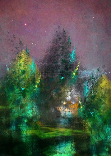 Fractal magisch bos #fractal #abstractie