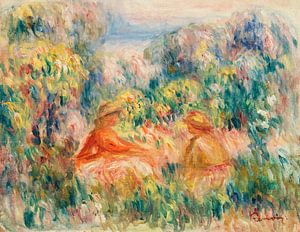 Zwei Frauen in einer Landschaft, Pierre-Auguste Renoir (1918)