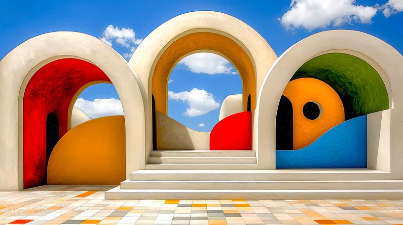 Arcadia of colours by Klaus Tesching - Art-AI