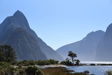 Mitre Peak and Milford Sound, New Zealand by Rini Kools