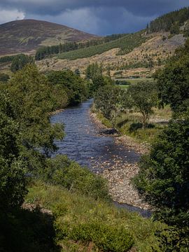 River Isla bij Little Forter (Scotland) van Mart Houtman