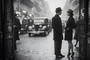 High Heels und Trenchcoats im Regen von Montmartre
