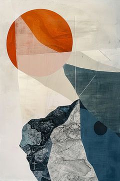 Geometrische elegantie - Moderne abstracte kunst van Poster Art Shop