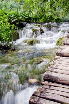 Waterval langs het pad van Ellinor Creation