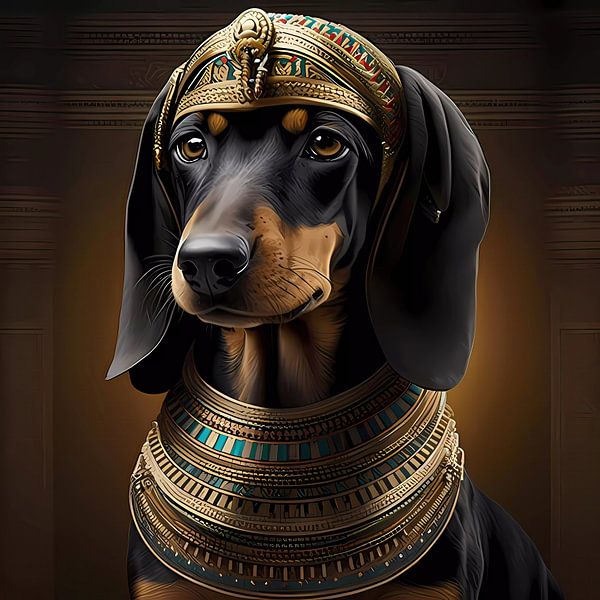 Le teckel dans l&#039;Egypte ancienne par Mysterious Spectrum