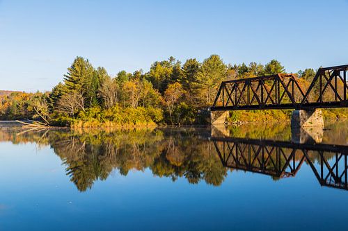 Spoorbrug over Conneticut river