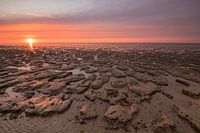 Moddergat Friesland at sunset