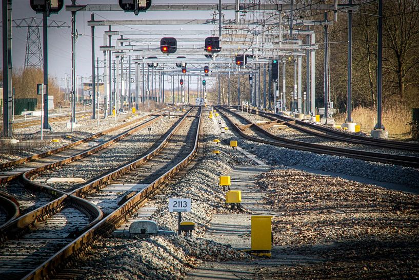 Lijnenspel van spoor van Agnes Koning