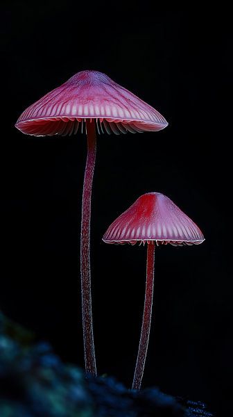 Des champignons lumineux dans l'obscurité par Jonas Weinitschke