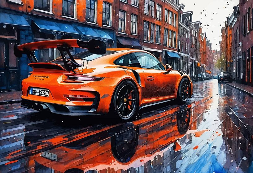 Porsche 911 GT3 RS -Europäische Stadt von MIROKKU
