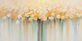 Ein Meer aus Blumen in Pastelltönen von Wall Wonder