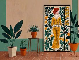 Das Gemälde im Wohnzimmer