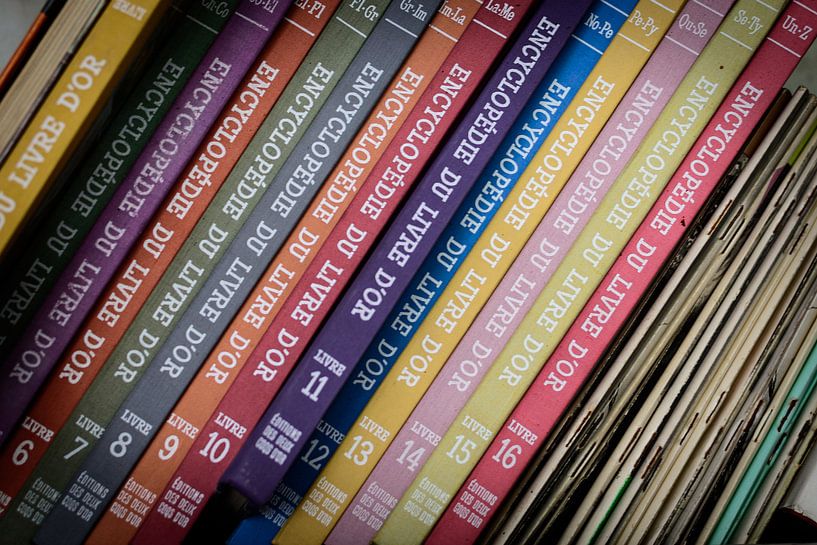 Books in a row by Gust Philippaerts