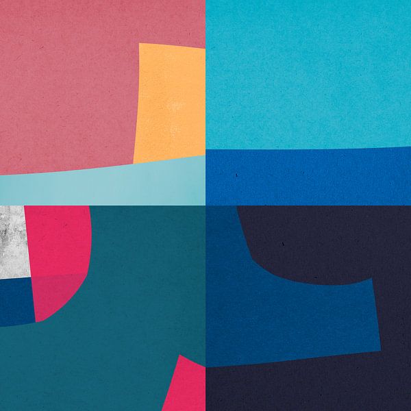 Geometrische collage 9 van Vitor Costa