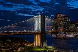 Brooklyn Bridge at night by Karsten Rahn