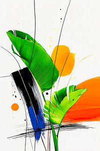 Feuilles tropicales vertes