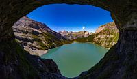 view over the lake oeschinensee