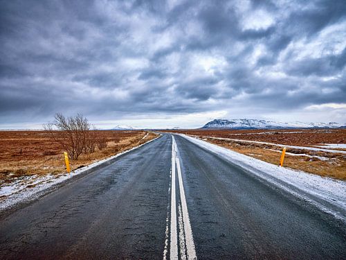 Routes vides en Islande