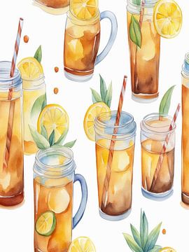 Lemon Tea In A Cup. by TOAN TRAN