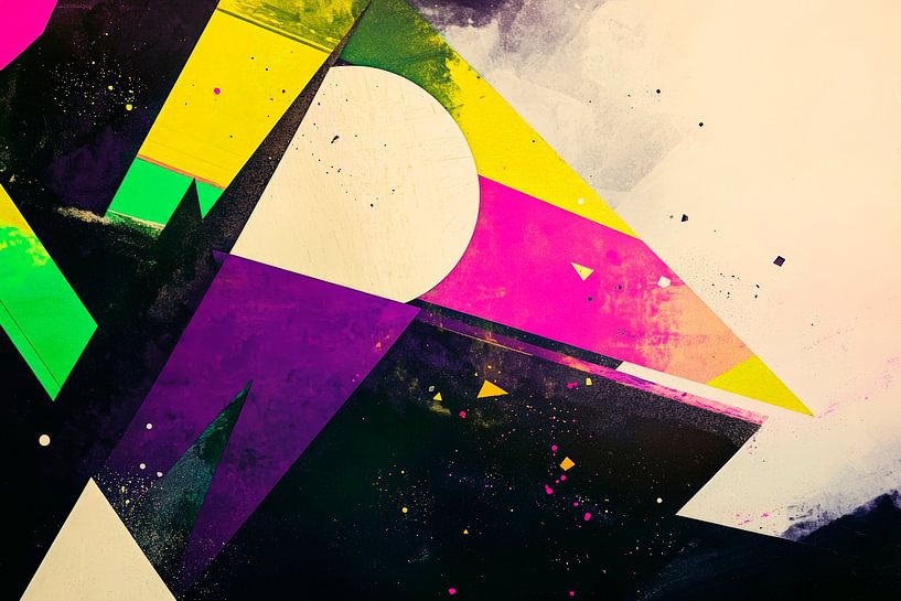 Creative geometry in colours - Abstract by Poster Art Shop