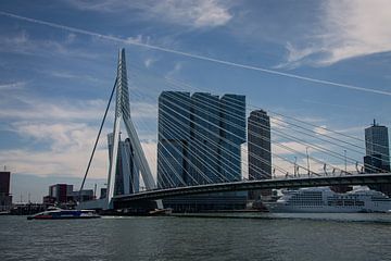 Erasmusbrug Rotterdam Nederland Europa van Max Stefens