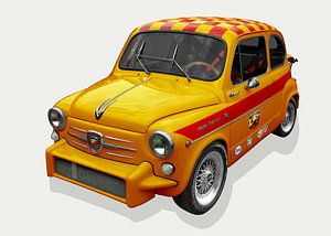 Fiat Abarth 1000 TC en jaune