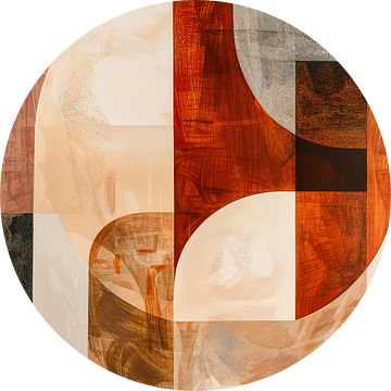 Geometrische abstractie in aardetinten