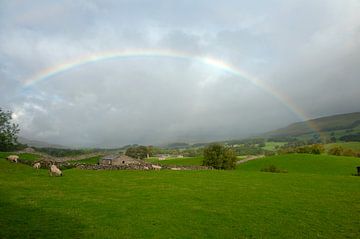 Regenboog over Wensleydale van Richard Wareham