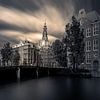 Kloveniersburgwal met uitzicht op de Zuiderkerk van Ernesto Schats