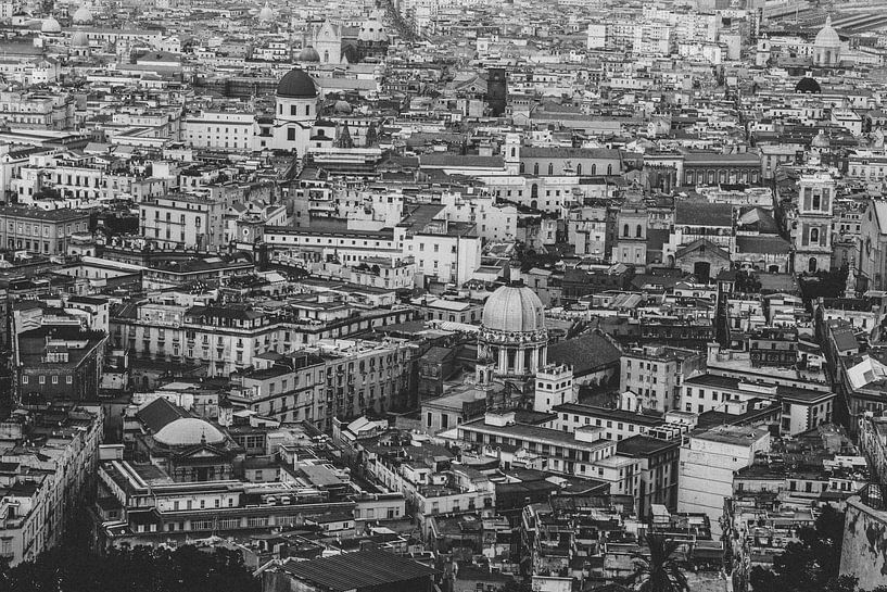 Prague from above in black and white by Ken Tempelers