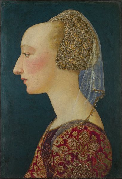 Portrait of a Lady in Red, Anonymous by Masterful Masters
