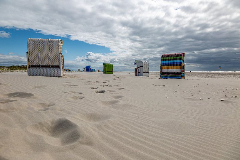 Strandstoel op Amrum van Thomas Heitz