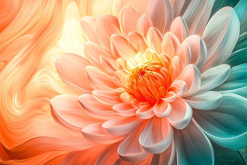 Vibrant flower with soft shades by Imperial Art House