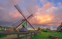 Colorful cloudscape at the Zaanse Schans