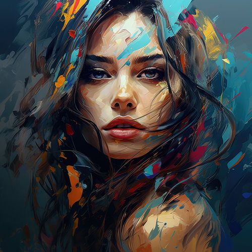 Digital created very beautiful woman