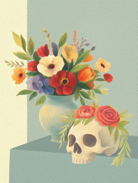 a Mortal Modern Still Life by Marja van den Hurk