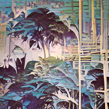 TROPICAL FOREST no8b-q - UKIYO-e by Pia Schneider