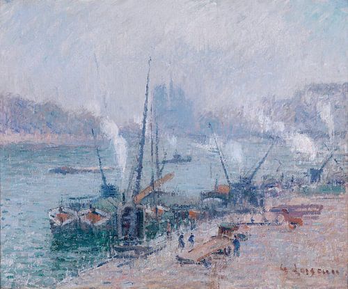 Gustave Loiseau, Parijs, Le Port Henri IV, 1921