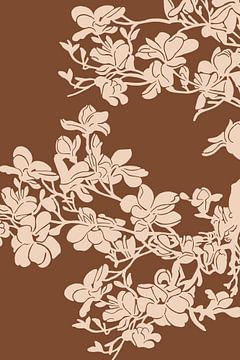 Magnolia Bloesem | Illustratie | Pattern | Retro