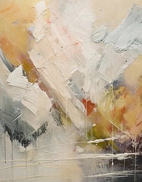 Abstract mixed media Art - Earth tones - 1 van Studio Pieternel