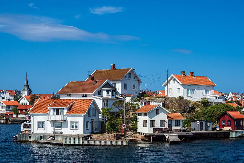 Blick auf den Ort Gullholmen in Schweden von Rico Ködder