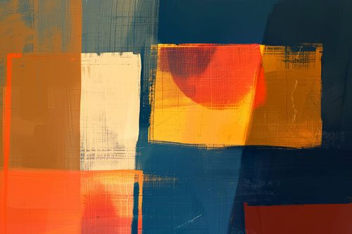Abstrait moderne aux couleurs chaudes