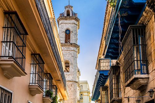 Church tower in Havana, Cuba