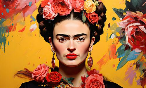 Frida Poster Kunstdruck von Niklas Maximilian