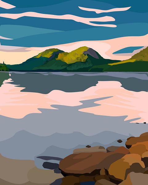 Sonnenaufgang im Acadia National Park von Marie-Lise Van Wassenhove